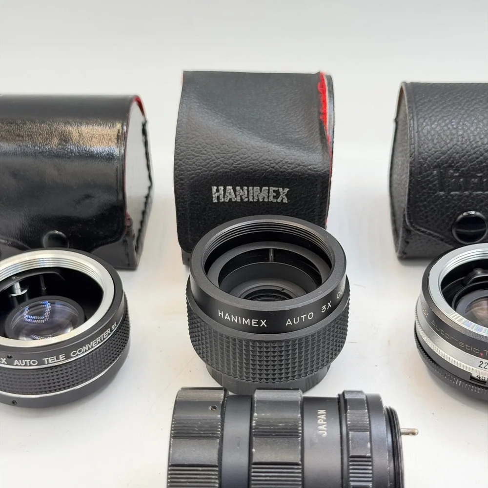 Vintage M42 Teleconverter Lot Vivitar Soligor Hanimex Saitex Vemar Pentax 6pc